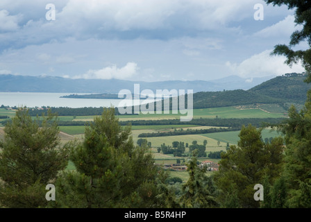 Panicale südlich Lago Trasimeno in Umbrien Stockfoto