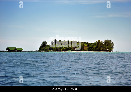 Strand Bilder von Lankayan Island Dive Resort, tropisches Paradies in der Sulu-See Stockfoto