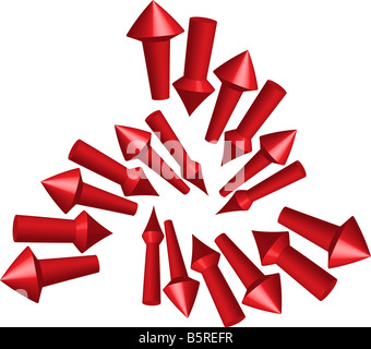 mehrere Richtungen-Logo-design Stockfoto