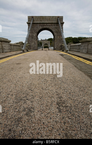 Immer in der Nähe von Wellington Hängebrücke Aberdeen UK Stockfoto