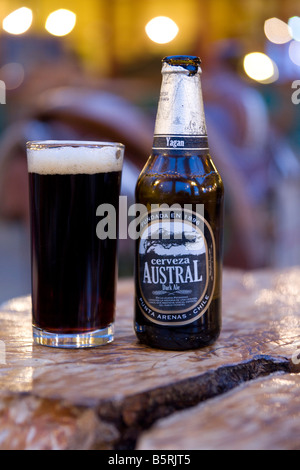 Cerveza Austral, dunkles ale Stockfoto