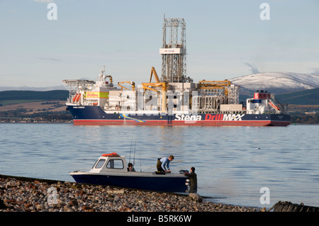 Stena Carron Bohrer Schiff im Cromarty Firth Stockfoto