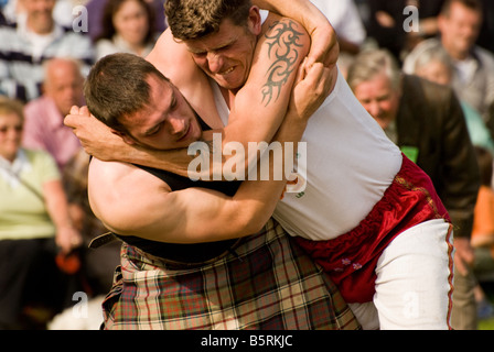 Traditionelle Cumberland Wrestling-Grasmere Sport Show, Lake District Stockfoto