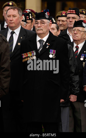 Gedenktag in George Sq Glasgow zur Erinnerung an Großbritannien s Krieg tot am Remembrance Day Sonntag Stockfoto