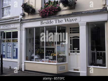 Kunst und Geschenke-Shop im Zentrum von Falmouth Cornwall Vereinigtes Königreich Stockfoto