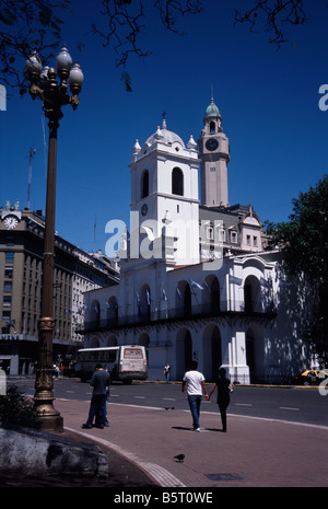 Der Cabildo de Buenos Aires, Plaza de Mayo, Buenos Aires Argentinien Stockfoto