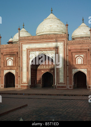 Taj Mahal Moschee Eingang Stockfoto