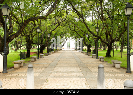 Aayi Mandapam-Denkmal im Park Pondicherry in Indien. Stockfoto