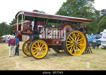 Wiltshire Dampf Oldtimer Rallye England 2008 Dampftraktor Stockfoto