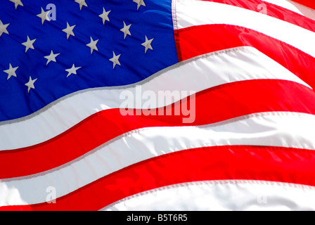 Nahaufnahme der amerikanischen Flagge Stockfoto