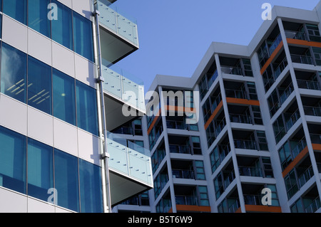 Innenstadt, Auckland, Bürogebäude Stockfoto