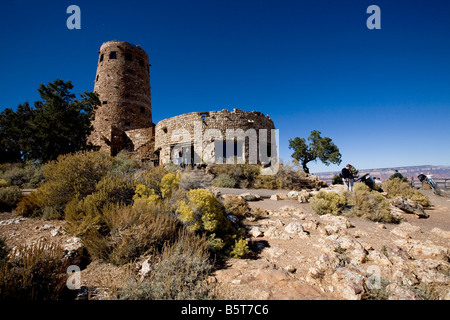 South Rim Grand Canyon Dersert View Watchtower Arizona Stockfoto