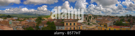 Panoramablick auf Trinidad Dächer und Skyline, Kuba Stockfoto