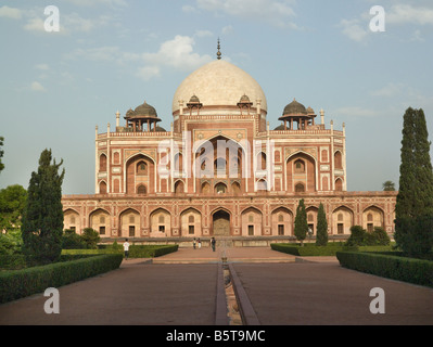 Humayuns Grab Delhi Indien. Mausoleum des zweiten Mogul-Kaiser von seiner Witwe Jaji Begam gebaut Stockfoto