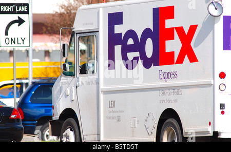 Fed Ex Recht wiederum nur Stockfoto