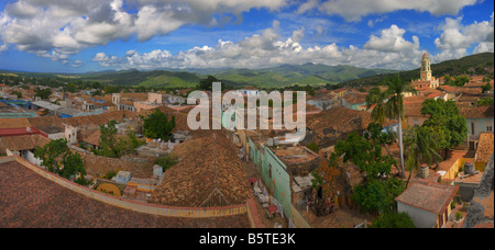 Panoramablick auf Trinidad Dächer und Skyline, Kuba Stockfoto