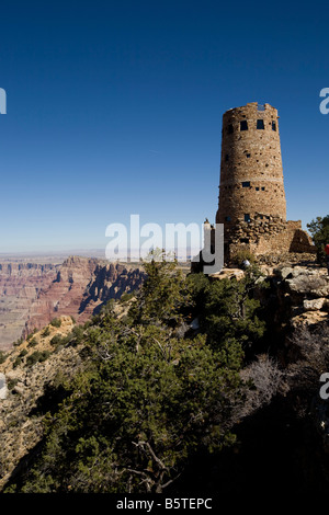 South Rim Grand Canyon Dersert View Watchtower Arizona Stockfoto