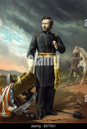 Porträt von Ulysses S Grant, gemalt 1863-4 Stockfoto