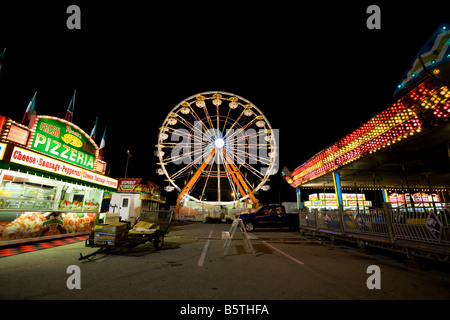 State Fair Nacht Stockfoto