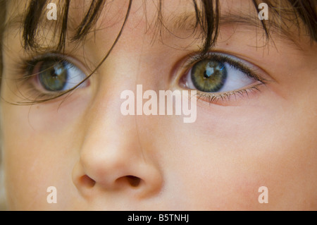 Nahaufnahme des jungen Gesicht. Stockfoto