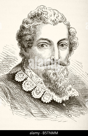 Francis Beaumont, 1584 - 1616 . Englischer Dramatiker und Dichter. Kollaborateur von John Fletcher. Stockfoto