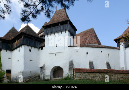 Wehrkirche in Deutsch-Weißkirch, Rumänien Stockfoto