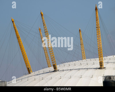 Detail der O2 Millennium Dome Greenwich London England Stockfoto