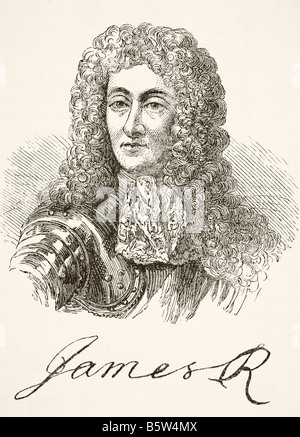 James II und VII, 1633-1701. König von England und Irland als James II. Und König von Schottland als James VII Stockfoto