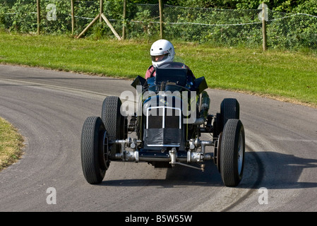 1935 ERA D-Typ R4D britische Rennfahrer beim Goodwood Festival of Speed, Sussex, UK. Stockfoto