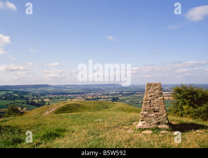 Blick über den Severn Valley, Gloucestershire' Harefield Beacon, Cotswolds, England, UK, Europa Stockfoto