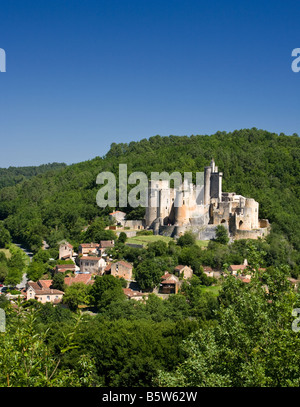Chateau de Bonaguil in Lot et Garonne, Frankreich, Europa Stockfoto