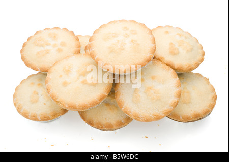 Haufen von Mince pies Stockfoto