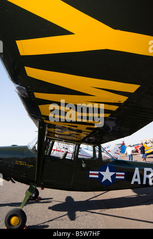 Armee-L-19 Bird Dog-Flugzeug im Copperstate Fly in in arizona Stockfoto