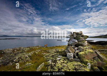 Landschaft Meereslandschaft Inishbofin Insel an der Westküste von Irland Stockfoto