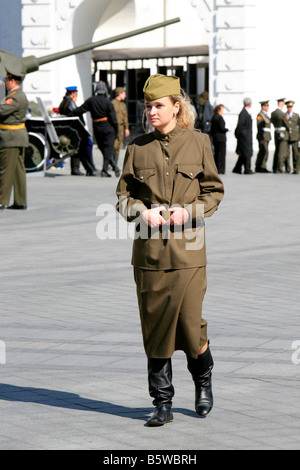 2008-Siegesparade in der Nähe des Kreml in Moskau, Russland, den 63. Jahrestag der Kapitulation Nazi-Deutschlands Stockfoto