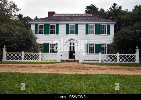 Salem Towne House, ein Föderalist Stil Haus umgezogen an seinen heutigen Standort im Jahre 1952.  Old Sturbridge Village (OSV), Massachusetts Stockfoto