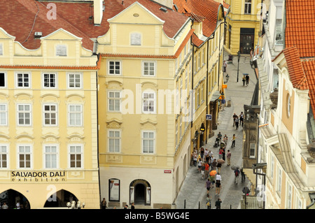 Celetna Straße war Teil des Königsweges und ist eines der ältesten Straße in Prag Tschechische Republik Stockfoto