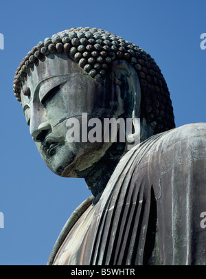 Daibutsu große Buddha Kamakura Japan-Kopf Stockfoto