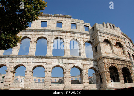 Arena Pula Kroatien Stockfoto