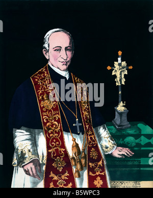 Portrait Leo XIII. Pont max. Stockfoto