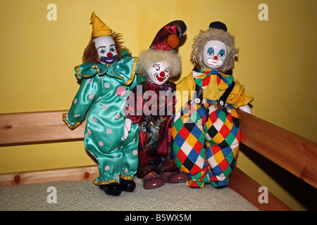 Drei Clowns Stockfoto