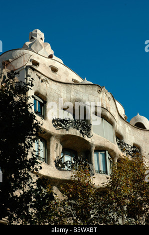 Casa Mila-La Pedrera modernistischen Architekten Antoni Gaudi Stockfoto