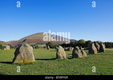 1207 Castlerigg Stone Circle in der Nähe von Keswick Cumbria UK Stockfoto