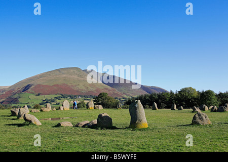 1211 Castlerigg Stone Circle in der Nähe von Keswick Cumbria UK Stockfoto