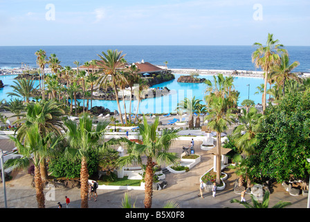 Lago Martianez, Puerto De La Cruz, Teneriffa, Kanarische Inseln, Spanien Stockfoto