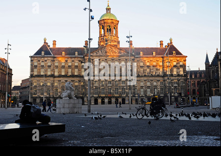 Royal Palace Damplatz Amsterdam Stockfoto