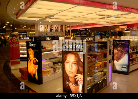 Tax free-Shop Changi Airport Singapur Stockfoto