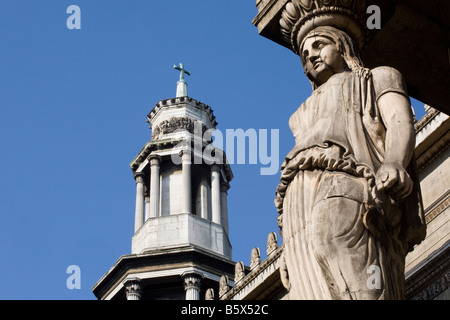 St Pancras neue Kirche. Bloomsbury, London, England, UK Stockfoto
