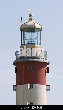 Das ehemalige Eddystone Leuchtturm, Smeatons Tower entstand auf Plymouth Hacke zu feiern es bahnbrechendes design Stockfoto