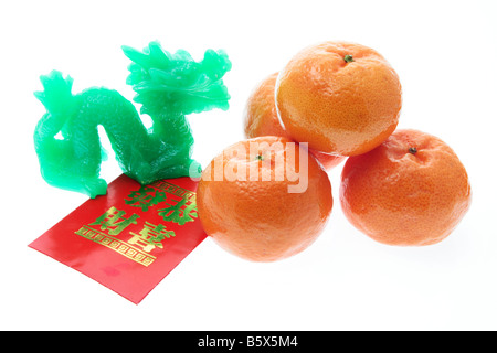 Chinesisches Neujahr-Dekorationen Stockfoto